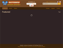 Tablet Screenshot of butterflyanimation.com